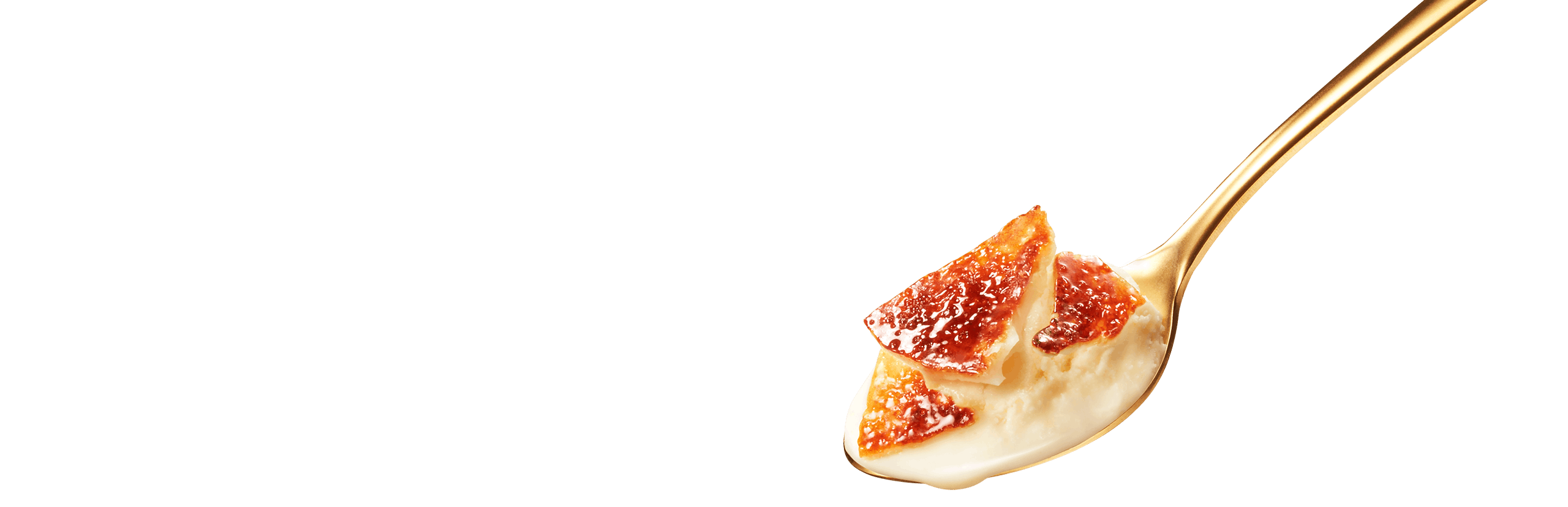 BRULEEをのせたスプーン