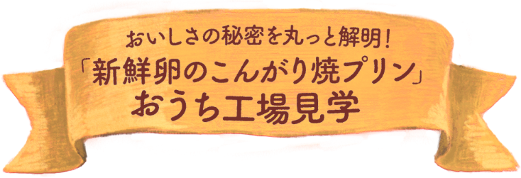 おいしさの秘密を丸っと解明！「新鮮卵のこんがり焼プリン」おうち工場見学