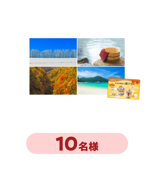 10個コース：JTBトラベルギフト30,000円分 10名様
