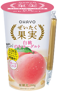 ぜいたく果実 白桃のむヨーグルト