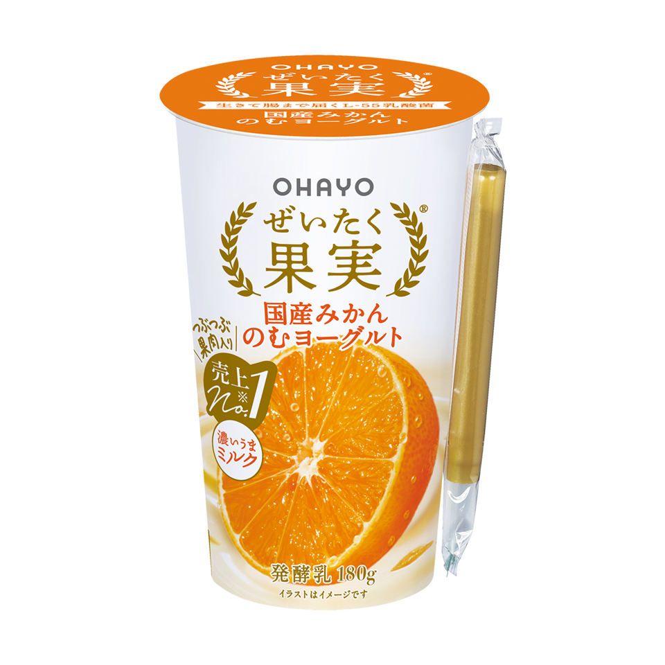 ぜいたく果実国産みかんのむヨーグルト　