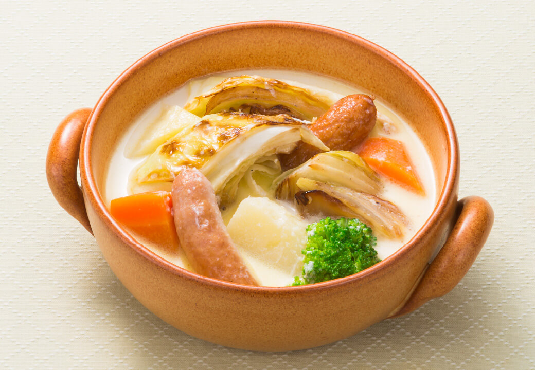 牛乳で味わいマイルドご馳走ミルクポトフ
