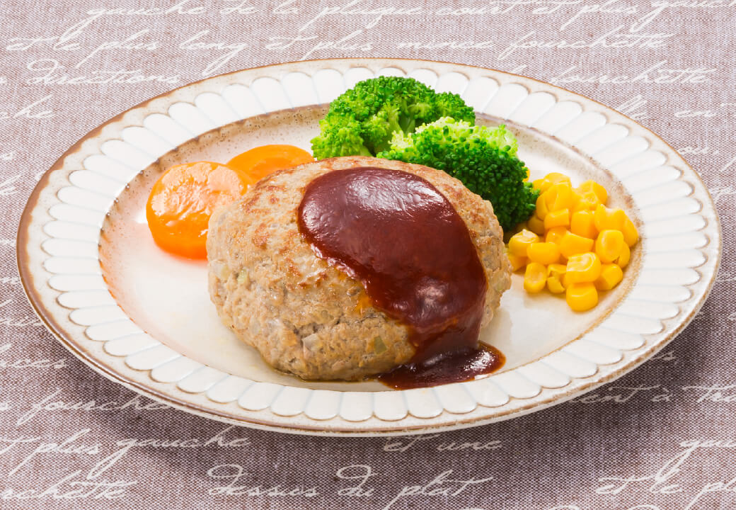 牛乳屋のとっておき肉料理ミルクやわらかハンバーグ