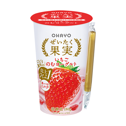 ぜいたく果実いちごのむヨーグルト